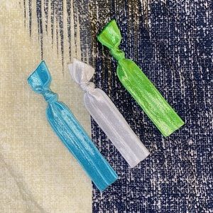 Handmade elastic hair ties